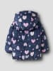 name it Doorgestikte jas "May" donkerblauw