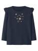 name it 2-delige set: longsleeves "Pruddie" donkerblauw/wit
