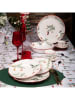 Villa d´Este 18-delige serviesset ''Rametto'' wit/groen/rood