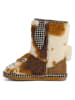 EMU Australia Leder-Winterboots in Creme/ Hellbraun