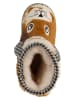 EMU Australia Leder-Winterboots in Creme/ Hellbraun