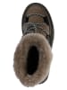 EMU Australia Leren winterboots zwart/taupe