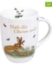 Könitz 2er-Set: Kaffeetassen "Halt die Ohren steif" in Weiß - 355 ml