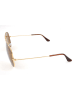 Ray Ban Męskie okulary przeciwsłoneczne "Aviator" w kolorze złoto-brązowym