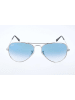 Ray Ban Męskie okulary przeciwsłoneczne "Aviator" w kolorze srebrno-czarno-błękitnym