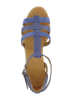Flip Flop Leder-Sandaletten "Coconut" in Blau/ Beige