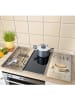 Wenko 2er-Set: Herdabdeckplatten "Bistro" in Beige - (L)30 x (B)52 cm