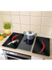 Wenko 2er-Set: Herdabdeckplatten in Schwarz/ Rot - (L)30 x (B)52 cm