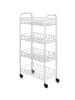 metaltex Allzweckwagen "Pisa" in Weiß - (B)41 x (H)84 x (T)23 cm