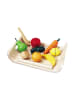 Plan Toys Zestaw drewnianych warzyw i owoców - 3+
