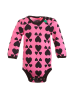 Green Cotton Body in pink/ schwarz