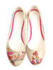 Goby Ballerinas in Creme/ Pink