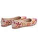 Goby Leder-Ballerinas in Creme/ Pink