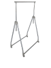Wenko Kleiderständer in Silber/ Grau - (B)88 x (H)168 x (T)49 cm