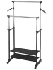 Wenko Kledingrek "All in" zwart/chroomkleurig - (H)125,5 x (D)43 cm