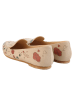 Goby Leder-Mokassins in Beige/ Bunt