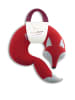Leschi Nackenkissen "Der Fuchs Peter" in Rot/ Schwarz - (B)32 x (L)32 cm