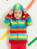Toby Tiger Sweatjacke in Rot/ Bunt