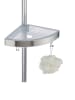 Wenko Telescopische stang-hoekrek "Premium" zilver - (B)27,5 x (D)20 cm