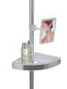 Wenko Telescopische stang-hoekrek "Premium" zilver - (B)27,5 x (D)20 cm