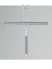 Wenko Douchewisser "Cave" zilverkleurig/lichtblauw - (B)26 x (H)21,5 x (D)3 cm