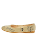 Goby Leder-Ballerinas in Beige
