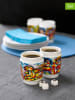 Steel-Function 2er-Set: Thermobecher "Art 'n' Design" in Weiß/ Bunt - 250 ml