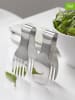 Steel-Function 2er-Set: Edelstahl-Salatzangen "Parma" - (L)14 cm