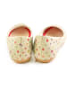 Goby Leder-Ballerinas in Creme/ Bunt