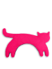 Leschi Nekwarmtekussen "De kat Minina" roze - (B)17 x (L)39 cm