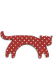 Leschi Nackenkissen "Die Katze Minina" in Rot/ Weiß - (B)17 x (L)39 cm