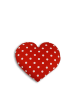 Leschi Warmtekussen "Warm hart" rood/wit - (B)23 x (L)23 cm
