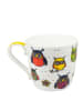 Könitz Tasse "Eulen" in Weiß/ Bunt - 415 ml