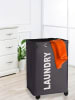 Wenko Wasmand "Quadro" grijs - 79 l