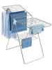 Wenko Wasdroogrek "Flex" chroomkleurig/wit - (B)145 x (H)90 x (D)60 cm