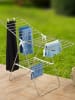 Wenko Wasdroogrek "Flex" chroomkleurig/wit - (B)145 x (H)90 x (D)60 cm
