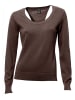 Heine Pullover in Dunkelbraun