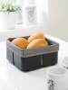 Steel-Function Brotkorb in Schwarz/ Chrom - (B)20 x (T)20 cm