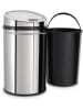 Echtwerk Sensor-Abfalleimer in Silber - 30 l