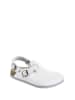 Birkenstock Skórzane chodaki "Tokio" w kolorze białym