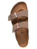 Birkenstock Pantoletten "Arizona" in Hellbraun - Weite N