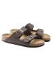 Birkenstock Pantoletten "Arizona" in Dunkelbraun - Weite N
