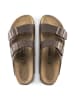 Birkenstock Pantoletten "Arizona" in Dunkelbraun - Weite N