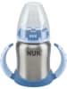 NUK Roestvrijstalen drinkleerfles "Learner Cup" blauw - 125 ml