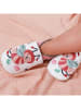 Lait et Miel Leder-Krabbelschuhe "Biene" in Weiß/ Rosa