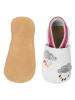 Lait et Miel Leren kruipschoenen "Regenboogkleuren" wit/meerkleurig