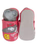 Lait et Miel Leder-Krabbelschuhe "Maus" in Pink/ Grau