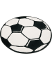 Hanse Home Spielteppich "Prime Pile Fußball" in Schwarz/ Weiß