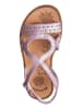 Garvalin Leder-Sandalen in Flieder