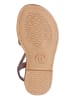 Garvalin Leder-Sandalen in Flieder